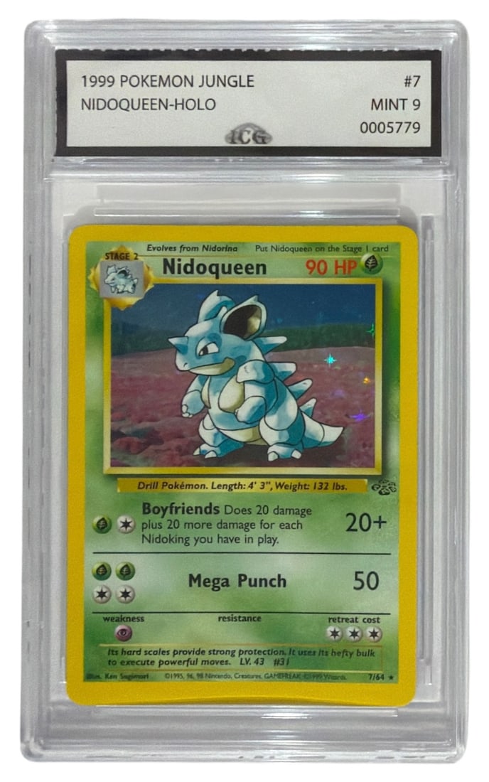1999 Pokemon Jungle Set Nidoqueen HOLO | No. 7 | Graded 9 (1 of 2)