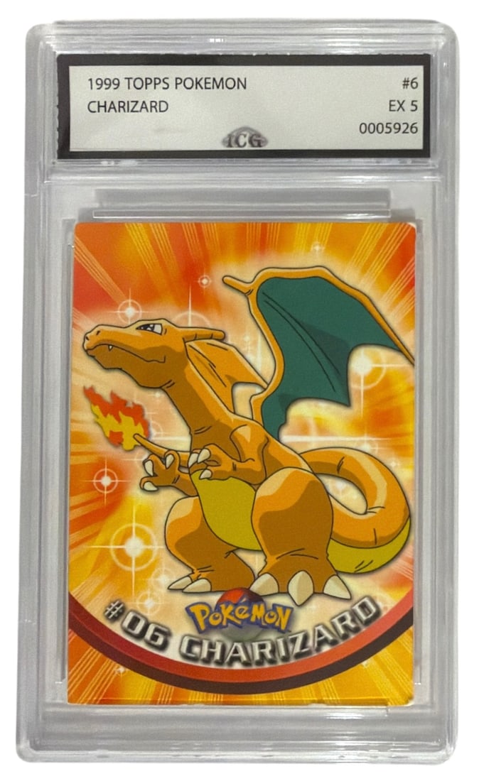 1999 Topps Pokemon Charizard | No. 6 | Graded 5 (1 of 2)