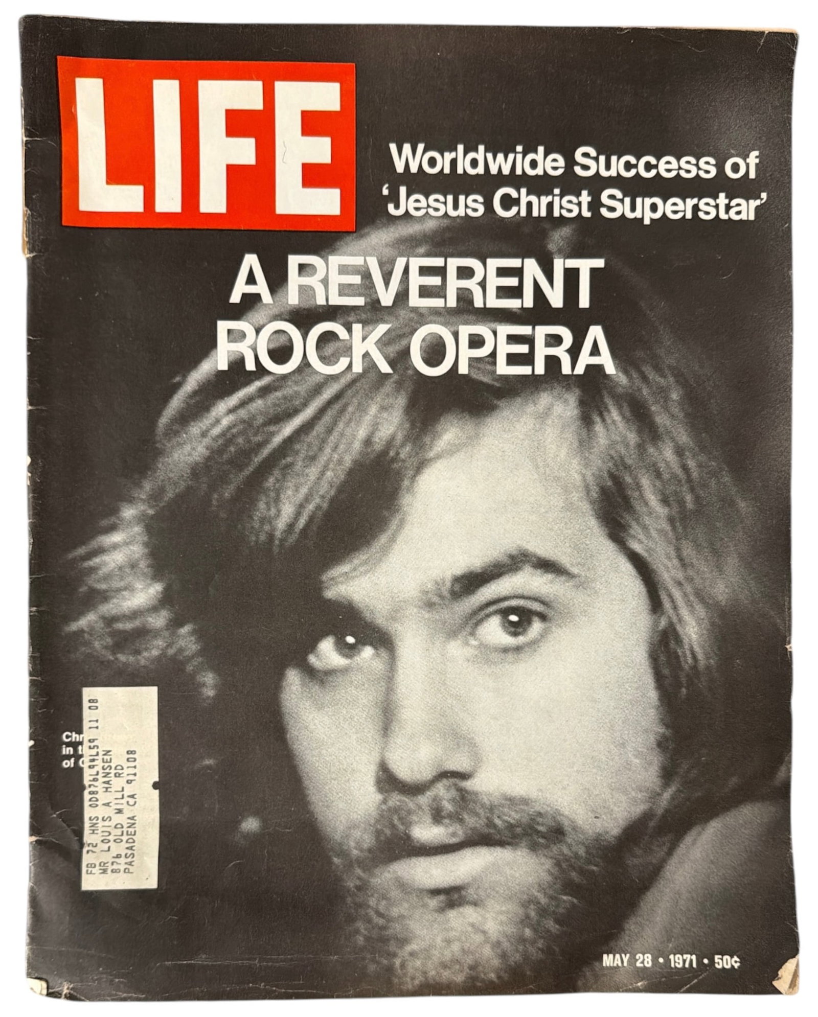 1971 Issue of LIFE Magazine Featuring Jesus Christ Superstar on the Cover: 1971 Issue of LIFE Magazine Featuring Jesus Christ Superstar on the Cover