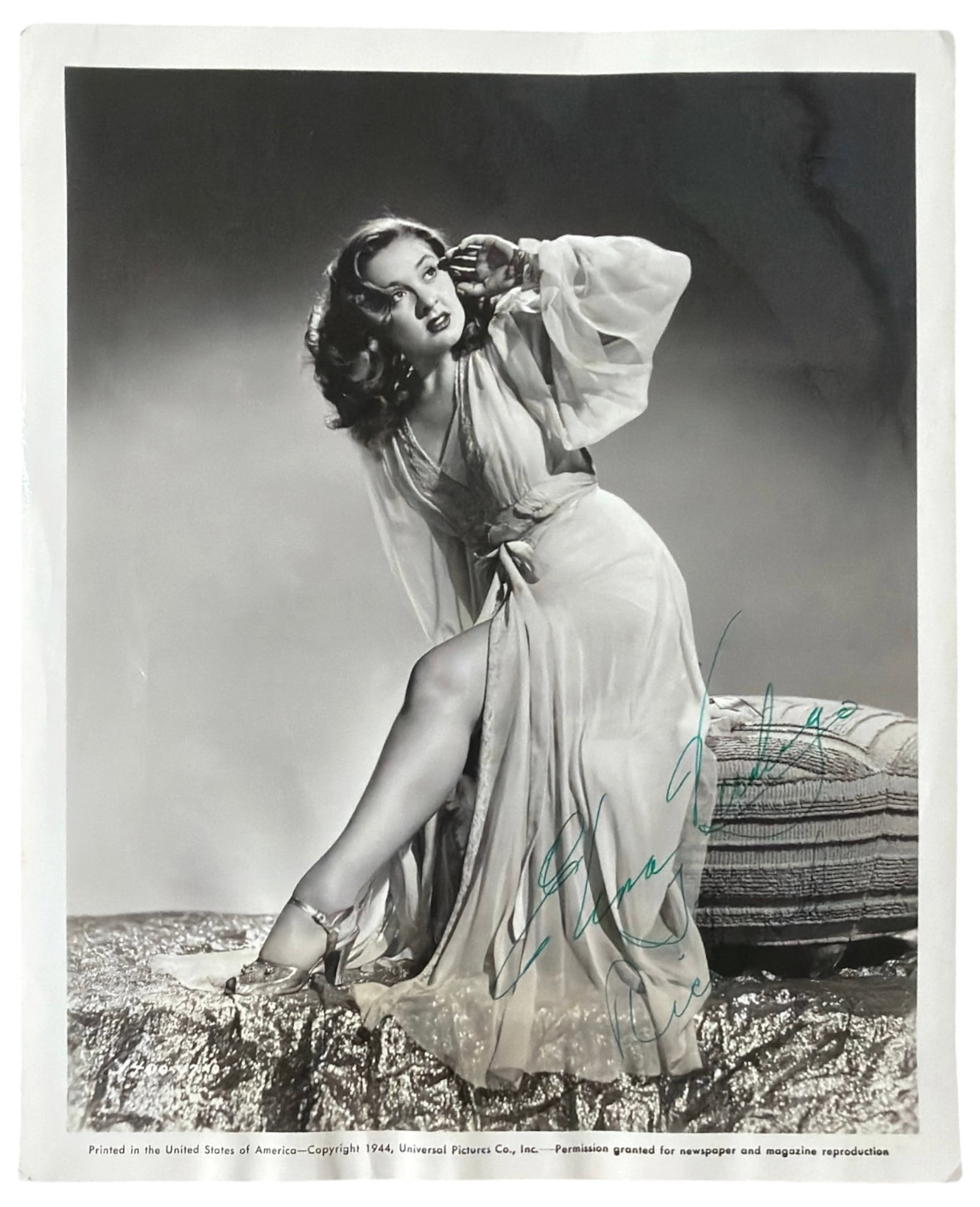 Signed Photo of Elena Verdugo: Signed Photo of Elena Verdugo