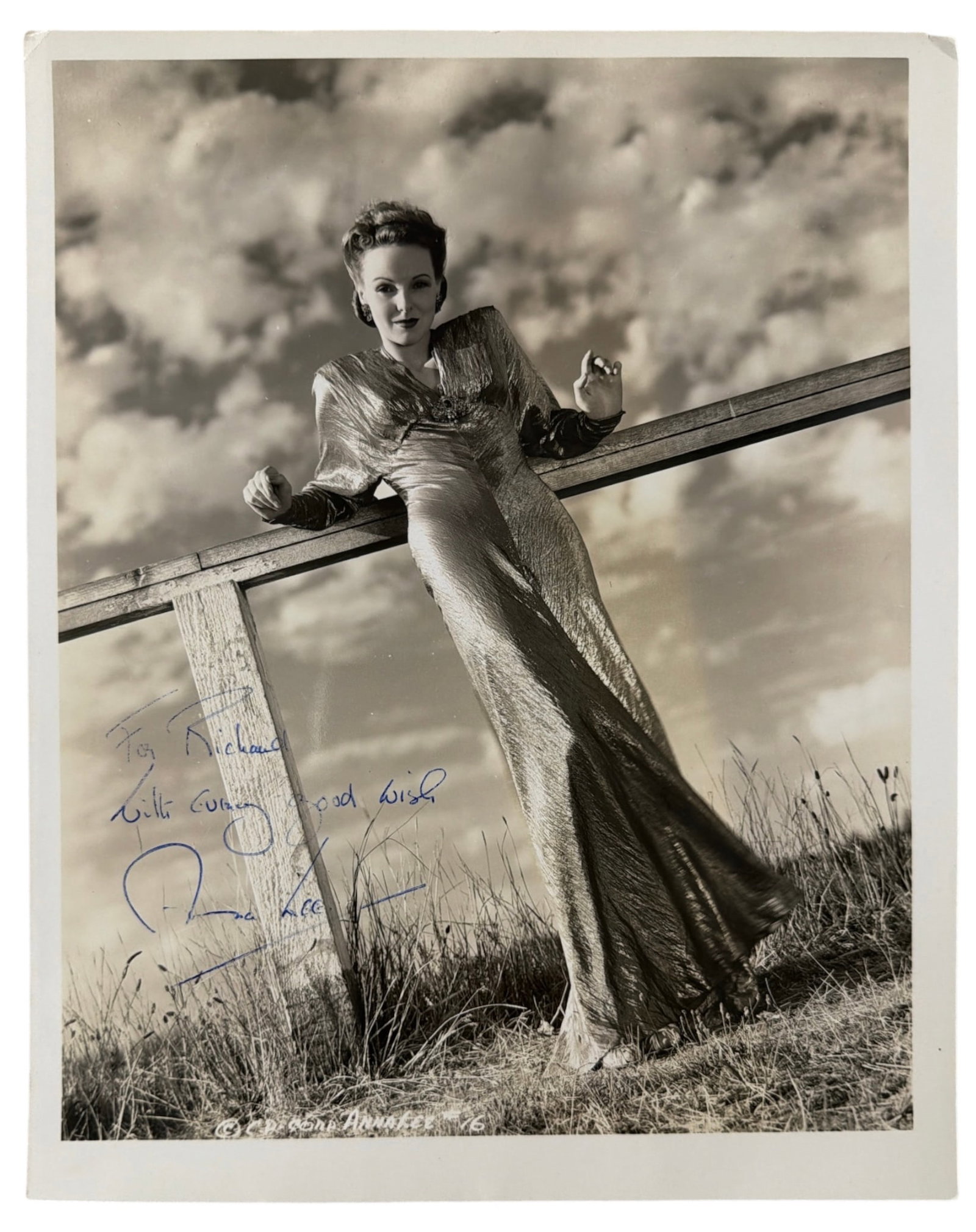SIgned Photo of Irene Dunne: SIgned Photo of Irene Dunne