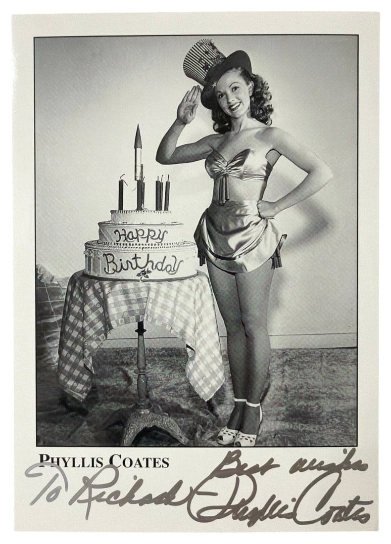Signed Photo of Phyllis Coates: Signed Photo of Phyllis Coates