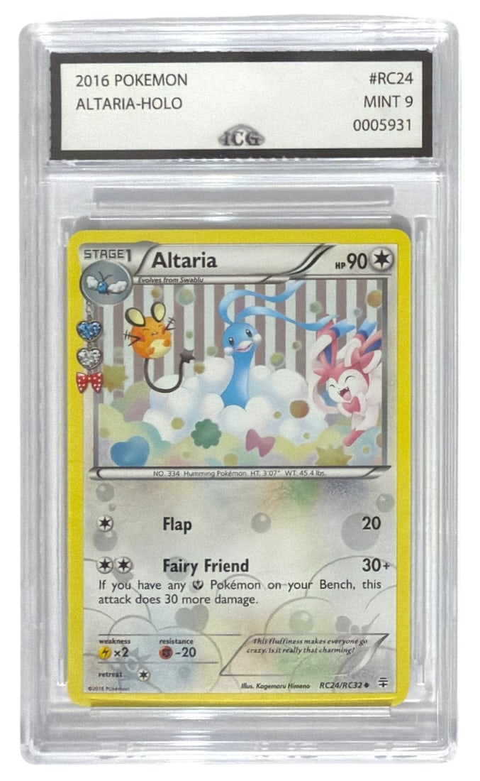 2016 Pokemon Altaria HOLO | No. RC24 | Graded 9: 2016 Pokemon Altaria HOLO | No. RC24 | Graded 9