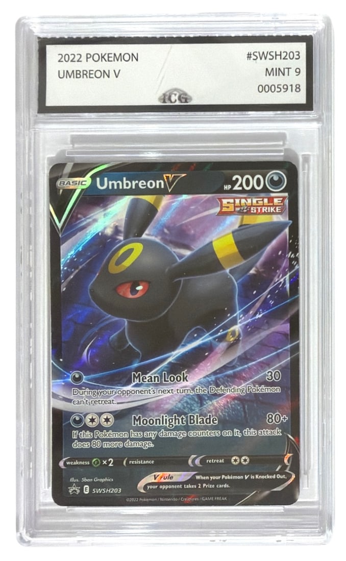 2022 Pokemon Umbreon V | No. SWSH203 | Graded 9 (1 of 2)