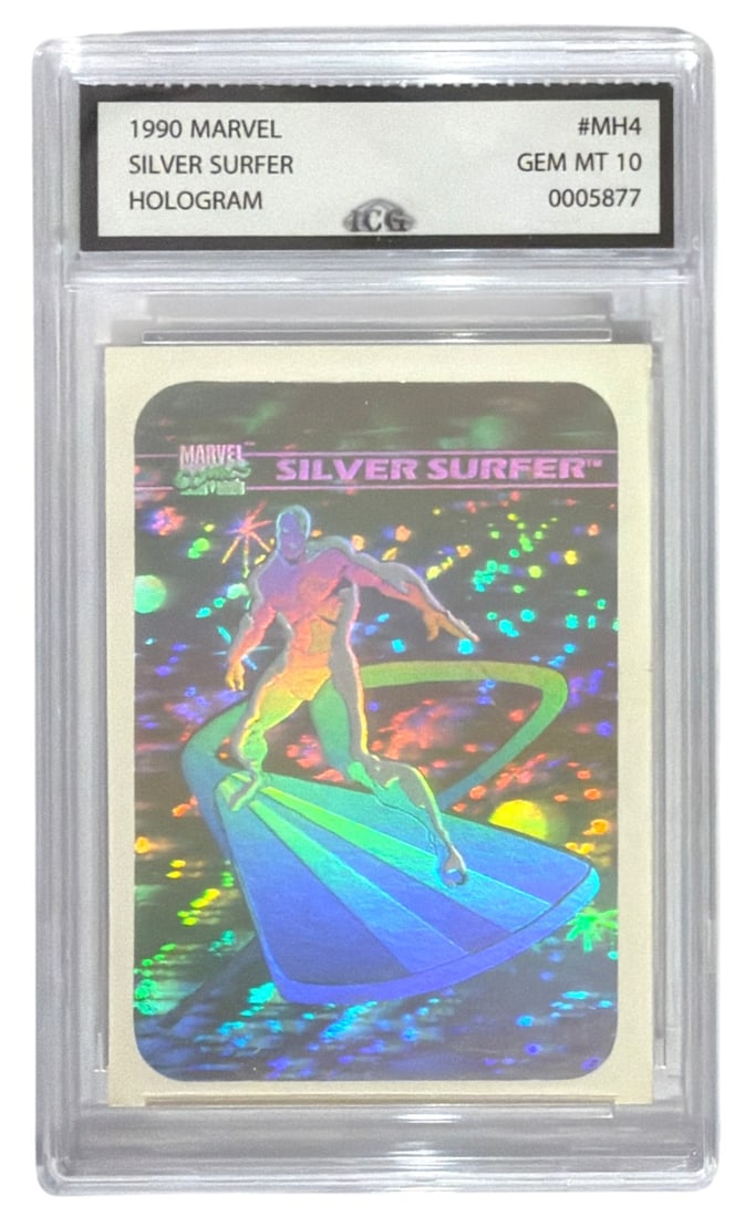 1990 Marvel Silver Surfer HOLO Trading Card | No. MH4 | Graded 10 (1 of 2)