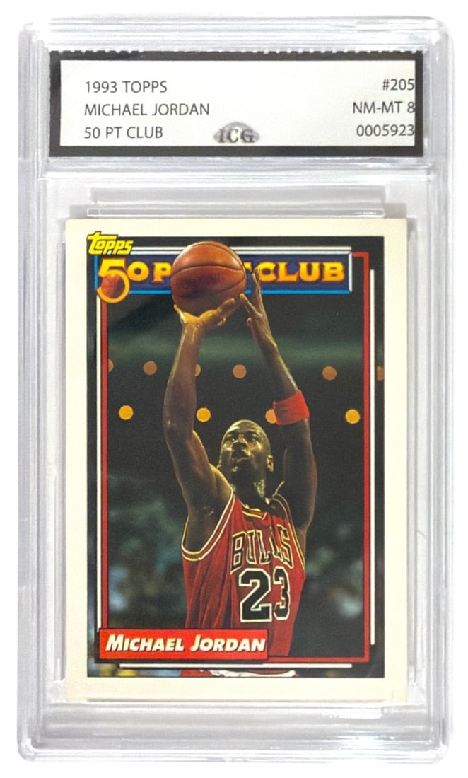 1993 Topps 50 Pt. Club Michael Jordan | No. 205 | Graded 8 (1 of 2)