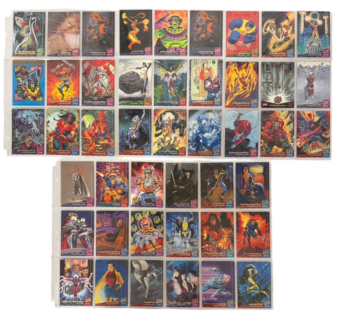 Vintage Marvel X Men Trading Card Collection (1 of 2)