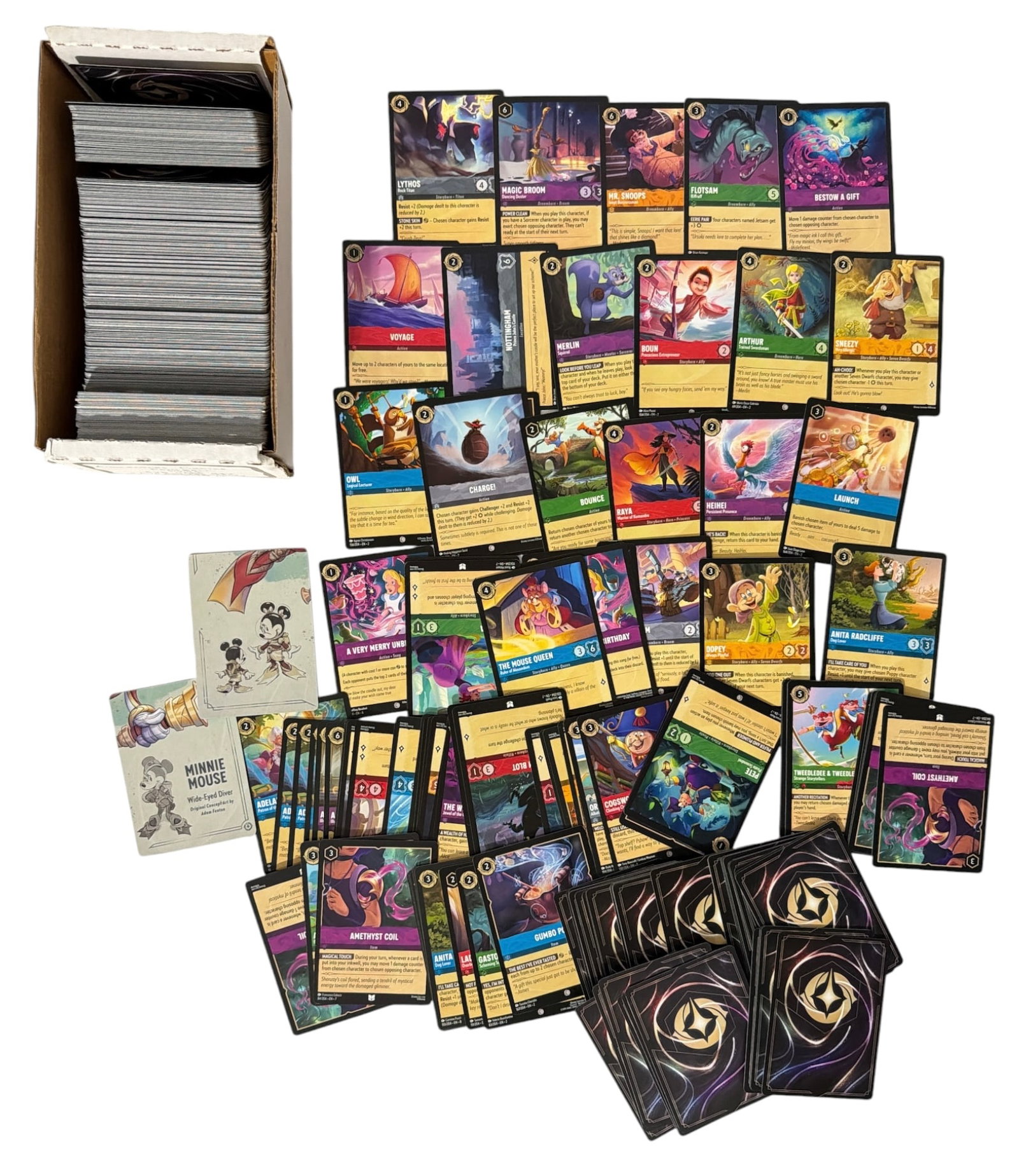 Disney Lorcana Trading Card Collection: AUTHENTICATION HAS NOT BEEN PERFORMED TO GUARANTEE VERIFICATION | All purchases are made at the buyers discretion
