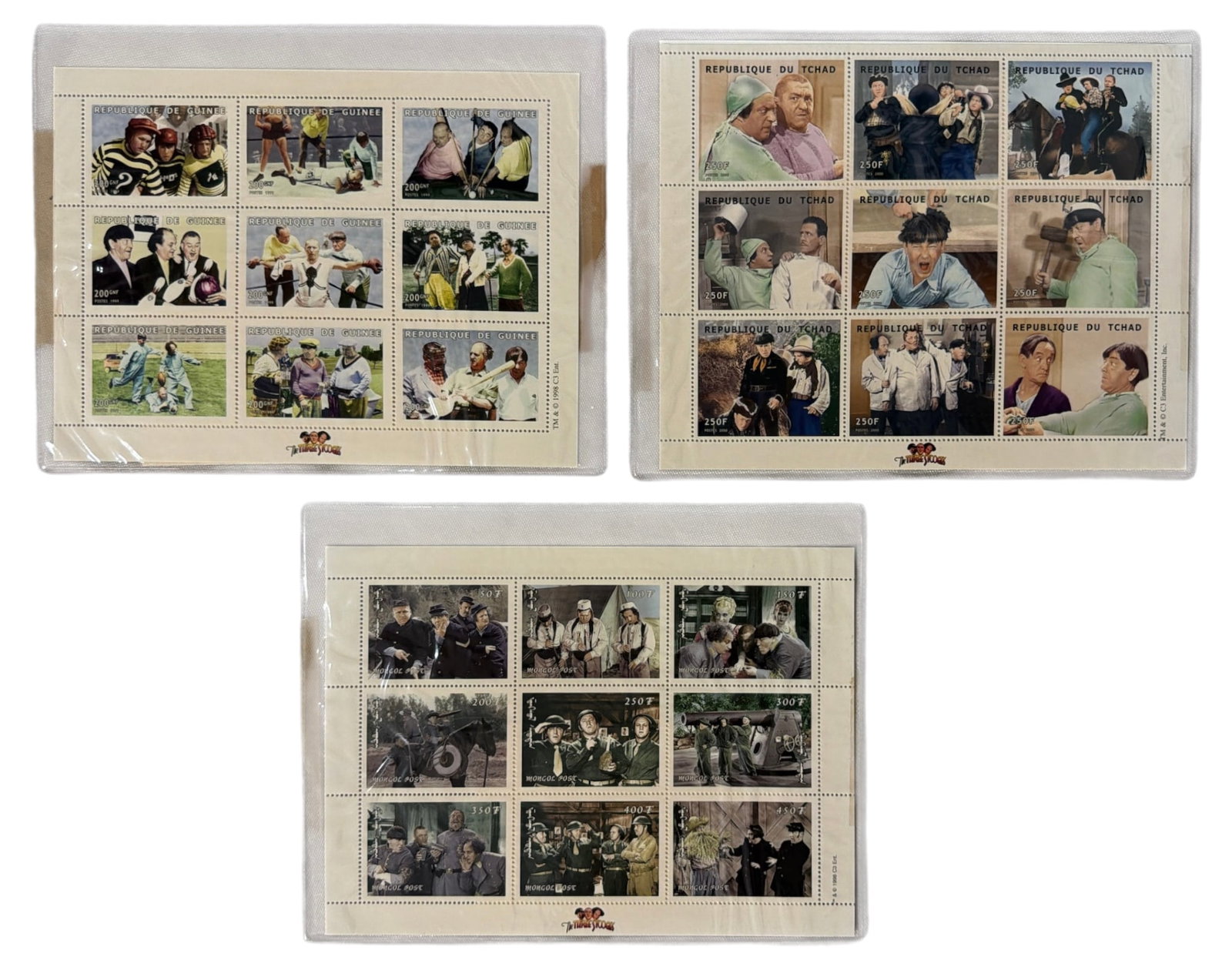 2000 Postage Stamp | The Three Stooges with coa (1 of 2)