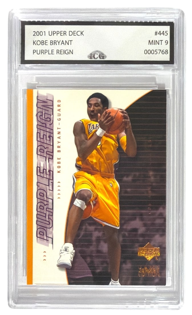 2001 Upper Deck Purple Reign Kobe Bryant | No. 445 | Graded 9 (1 of 2)