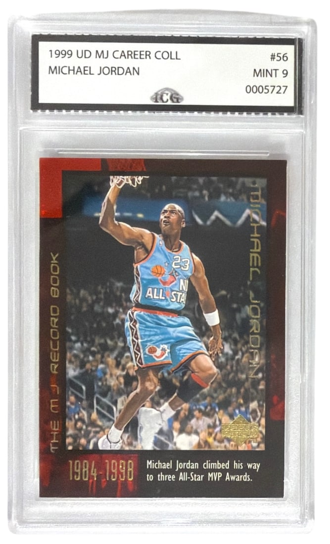 1999 UD MJ Career Coll. Michael Jordan | No. 56 | Graded 9 (1 of 2)