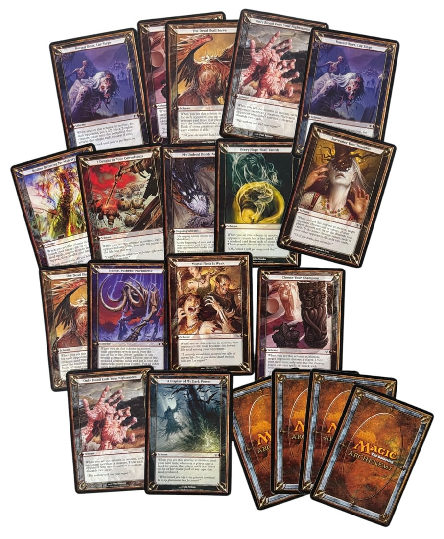 Magic The Gathering Archenemy Oversized Trading Card Collection: AUTHENTICATION HAS NOT BEEN PERFORMED TO GUARANTEE VERIFICATION | All purchases are made at the buyers discretion