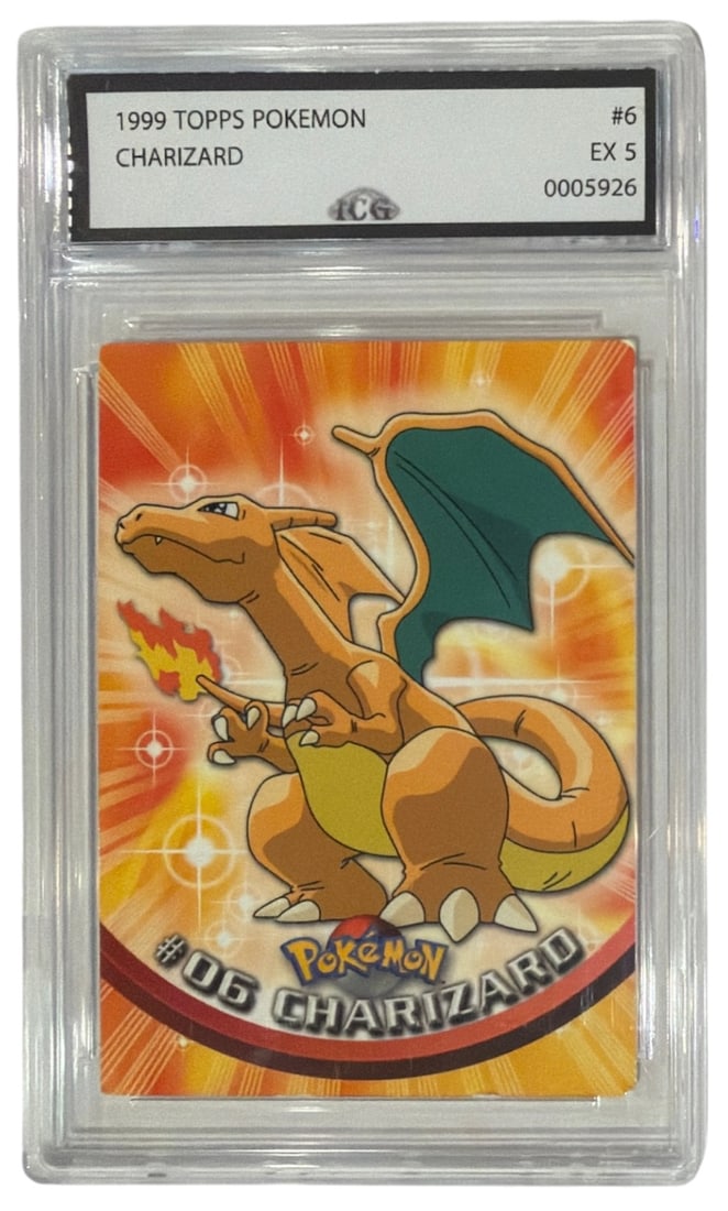 1999 Topps Pokemon Charizard | No. 6 | Graded 5 (1 of 2)