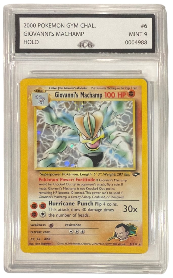2000 Pokemon Gym Challenge Giovannis Machamp HOLO | No. 6 | Graded 9 (1 of 2)