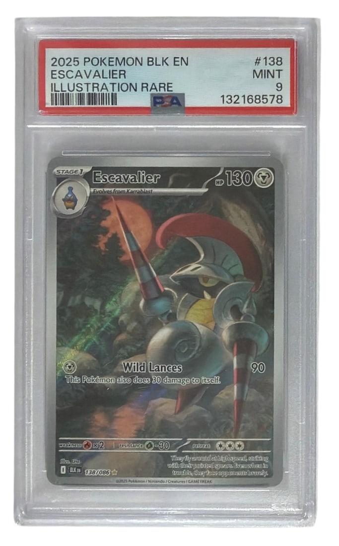 2025 Pokemon Illustration RARE Escavalier | No. 138 | Graded 9 (1 of 2)