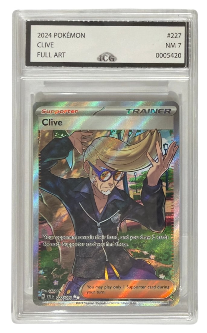 2024 Pokemon Full Art Clive | No. 227 | Graded 7 (1 of 2)