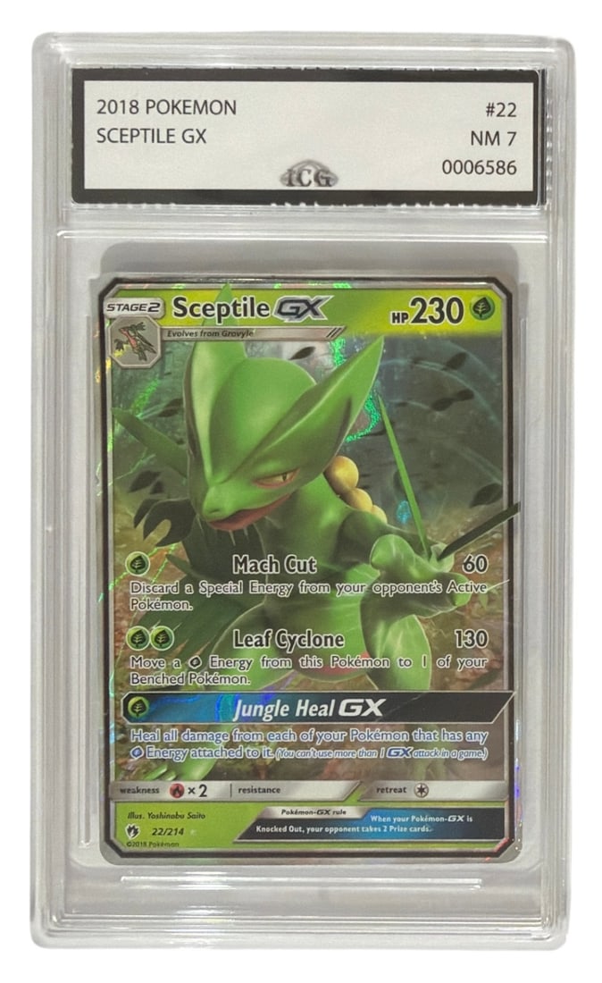 2018 Pokemon Sceptile GX | No. 22 | Graded 7: 2018 Pokemon Sceptile GX | No. 22 | Graded 7