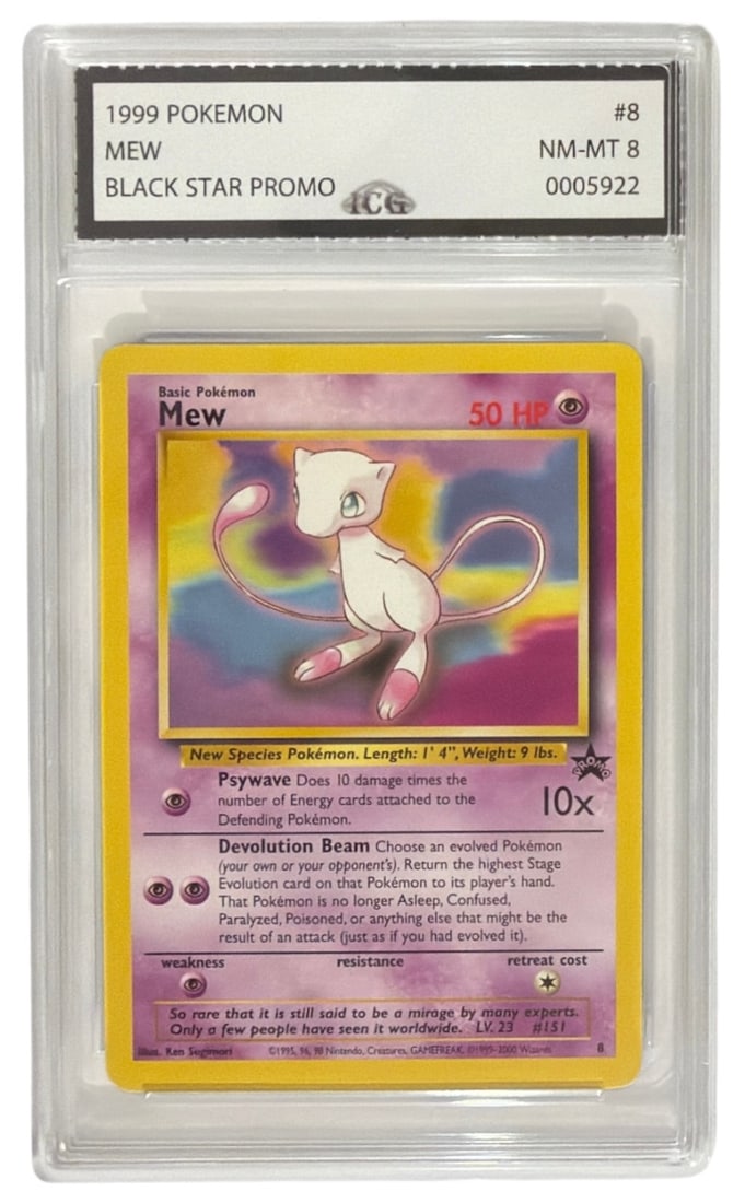 1999 Pokemon Black Star Promo Mew | No. 8 | Graded 8 (1 of 2)