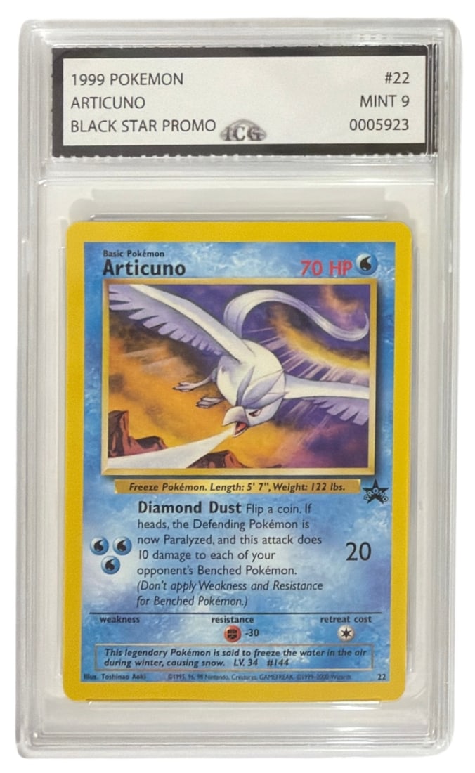 1999 Pokemon Black Star Promo Articuno | No. 22 | Graded 9 (1 of 2)