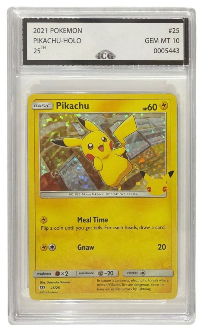 2021 Pokemon 25th Anniversary Pikachu HOLO | No. 25 | Graded 10 (1 of 2)