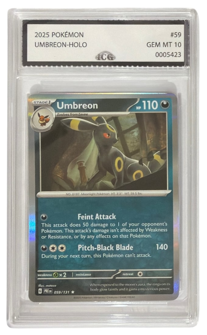 2025 Pokemon Umbreon HOLO | No. 59 | Graded 10 (1 of 2)