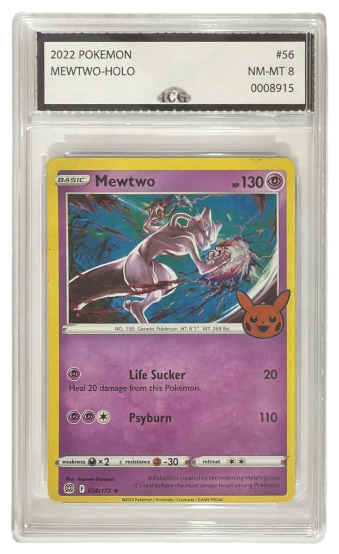 2022 Pokemon Mewtwo HOLO | No. 56 | Graded 8 (1 of 2)