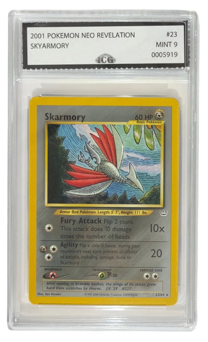 2001 Pokemon Neo Revelation Skyarmory | No. 23 | Graded 9 (1 of 2)