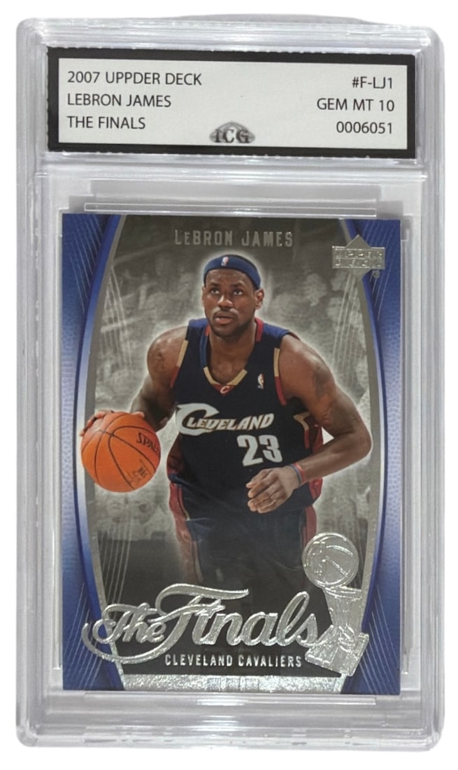 2007 Upper Deck The Finals Lebron James | No. F LJ1 | Graded 10 (1 of 2)