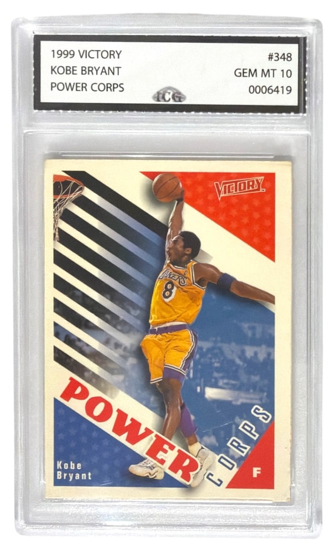 1999 Victory Power Corps Kobe Bryant | No. 348 | Graded 10 (1 of 2)