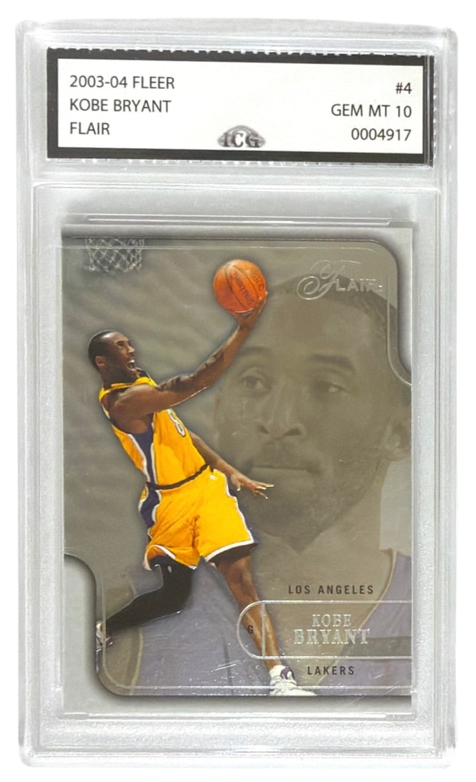 2003 to 04 Fleer Flair Kobe Bryant | No. 4 | Graded 10 (1 of 2)