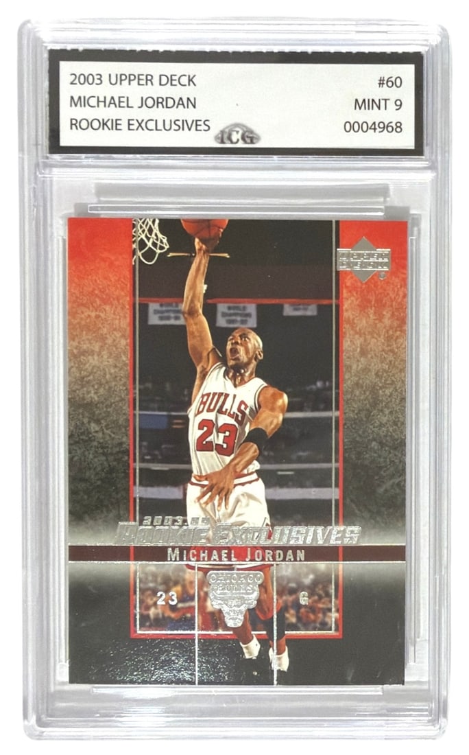 2003 Upper Deck Michael Jordan Rookie Exclusives | No. 60 | Graded 9 (1 of 2)
