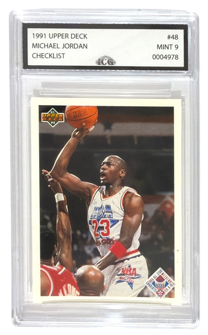 1991 Upper Deck Checklist Michael Jordan | No. 48 | Graded 9 (1 of 2)