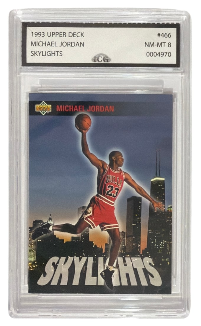 1993 Upper Deck Skylights Michael Jordan | No. 466 | Graded 8 (1 of 2)