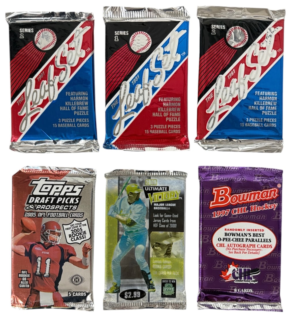 Sealed Sport Card Pack Collection (1 of 2)