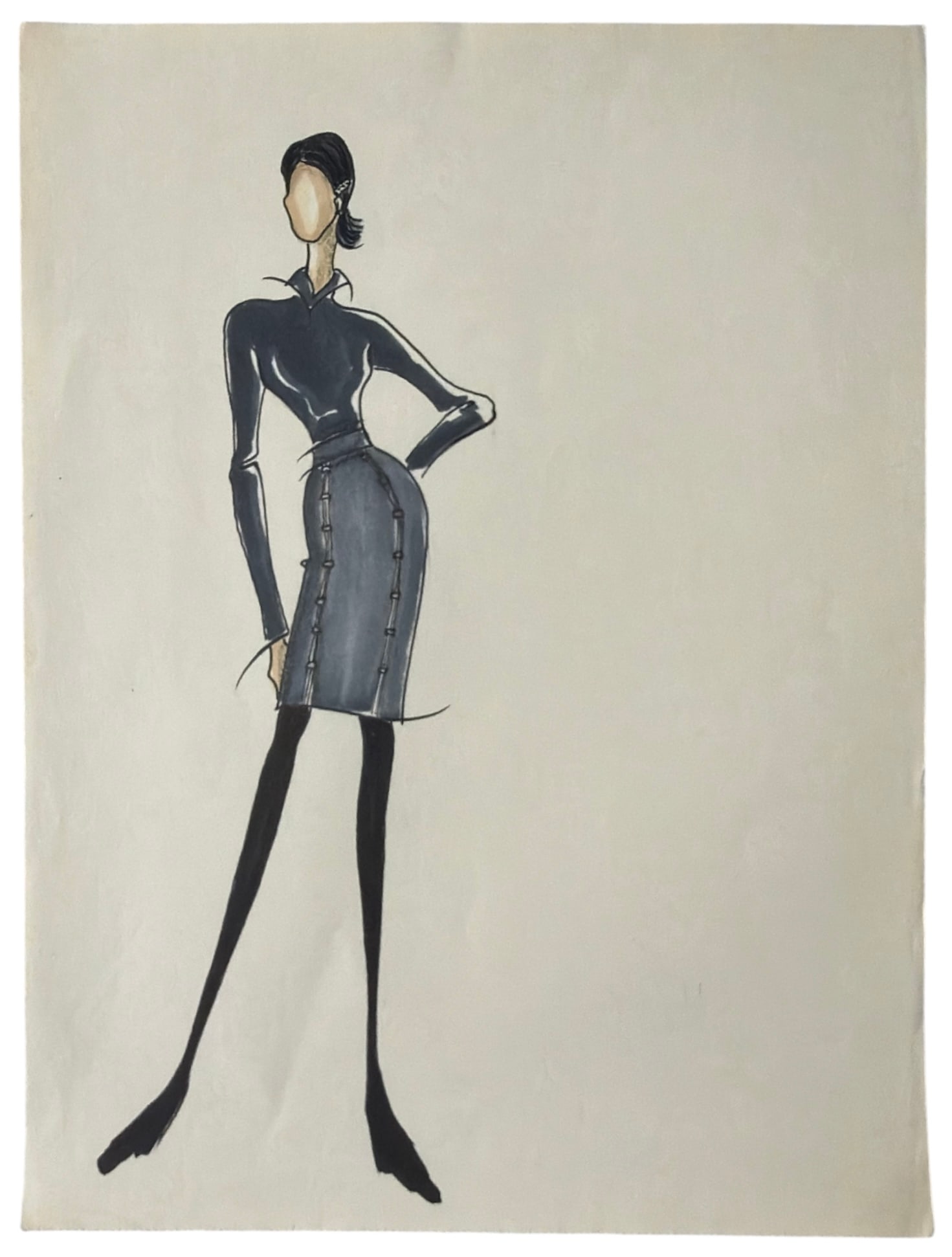 Hand Drawn Fashion Concept Drawing (1 of 2)