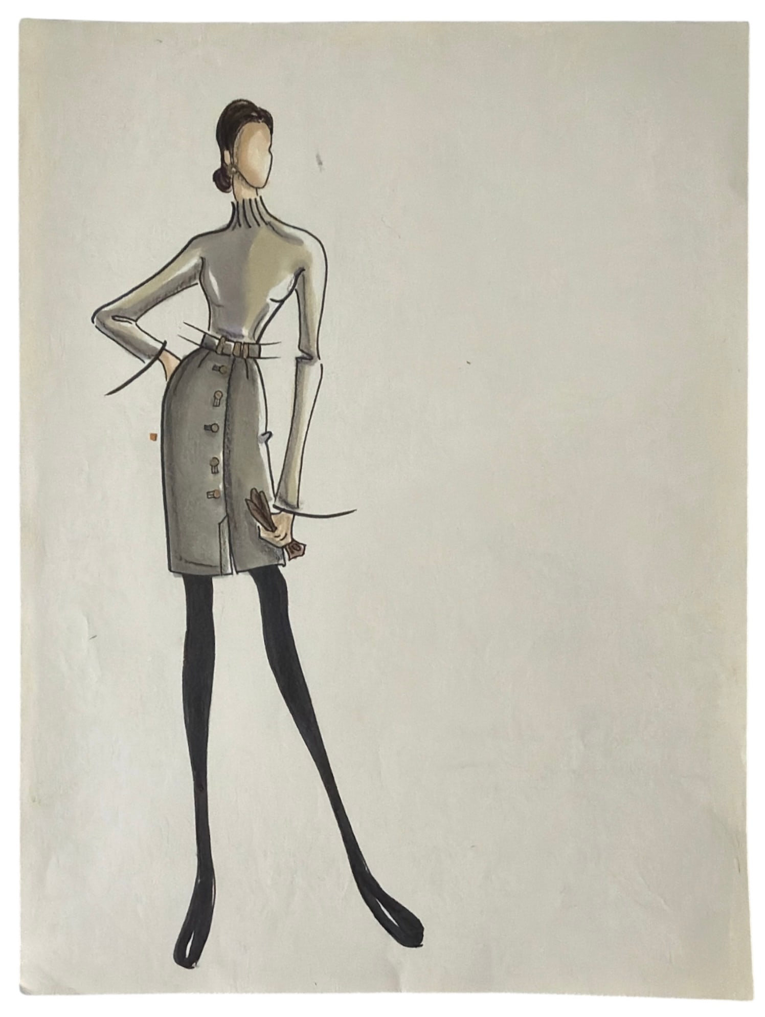 Hand Drawn Fashion Concept Drawing (1 of 2)