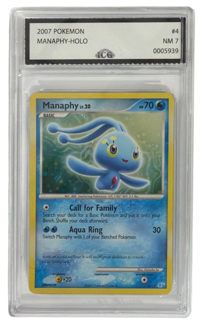 2007 Pokemon Manaphy HOLO | No. 4 | Graded 7: 2007 Pokemon Manaphy HOLO | No. 4 | Graded 7
