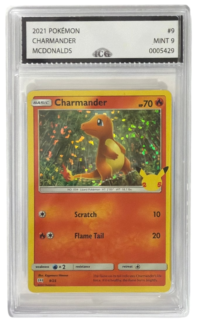 2021 Pokemon McDonalds Charmander | No. 9 | Graded 9 (1 of 2)