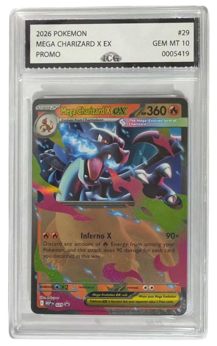 2026 Pokemon MEGA Charizard EX PROMO | No. 29 | Graded 10 (1 of 2)