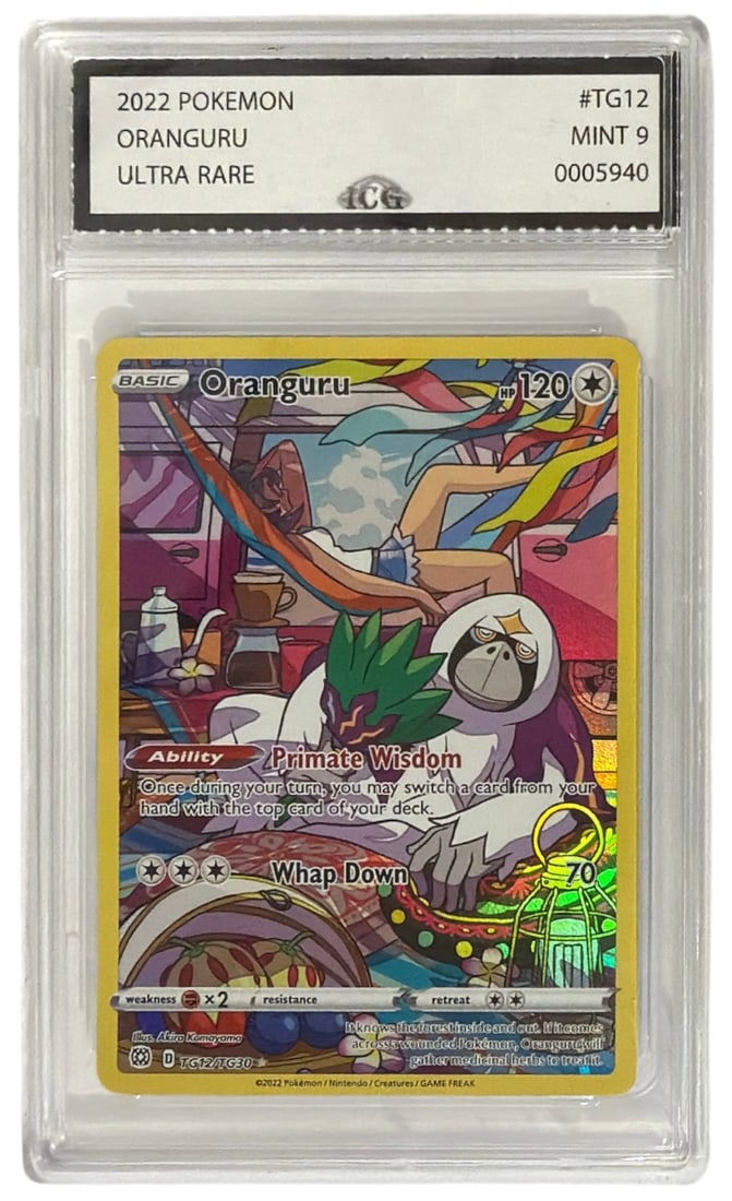2022 Pokemon Ultra RARE Oranguru | No. TG12 | Graded 9: 2022 Pokemon Ultra RARE Oranguru | No. TG12 | Graded 9