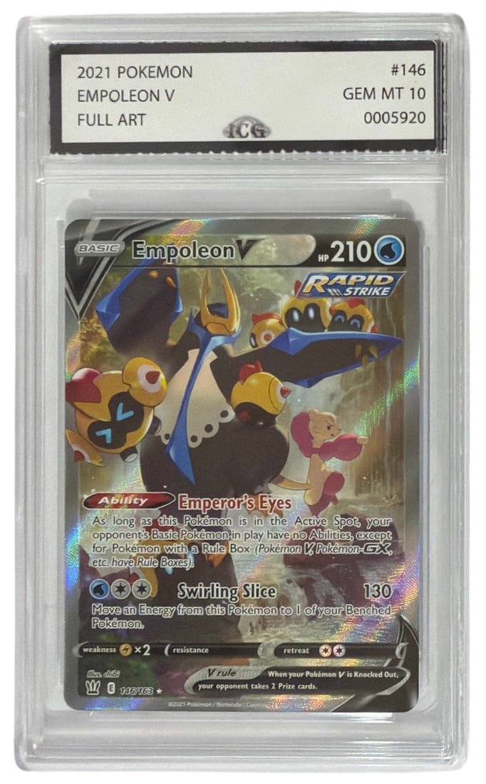 2021 Pokemon FULL ART Empoleon V | No. 146 | Graded 10 (1 of 2)