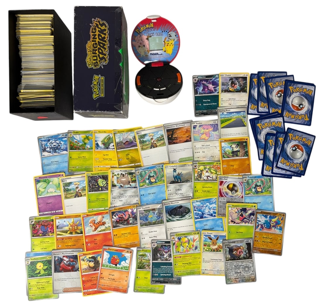 Pokemon Trading Collection and 1999 Tiger Electronics Pokemon Poke Ball Handheld LCD game (1 of 4)