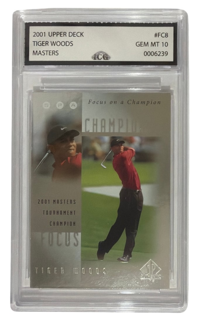 2001 Upper Deck Masters Tiger Wood | No. FC8 | Graded 10 (1 of 2)