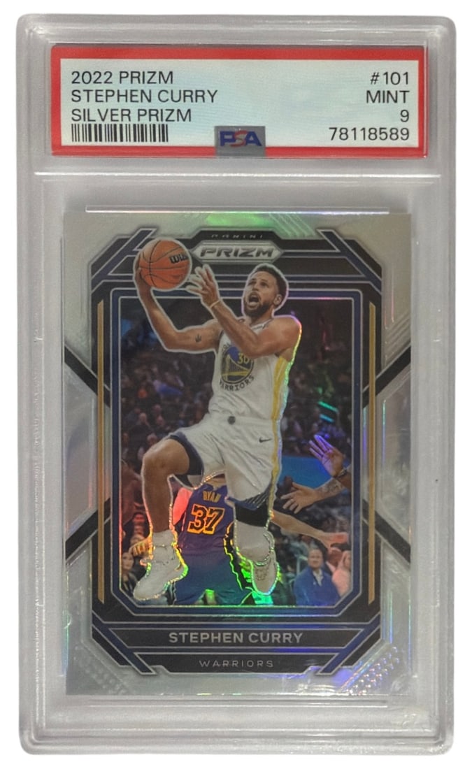 2022 Prizm Silver Prizm Stephen Curry | No. 101 | Graded 9 (1 of 2)