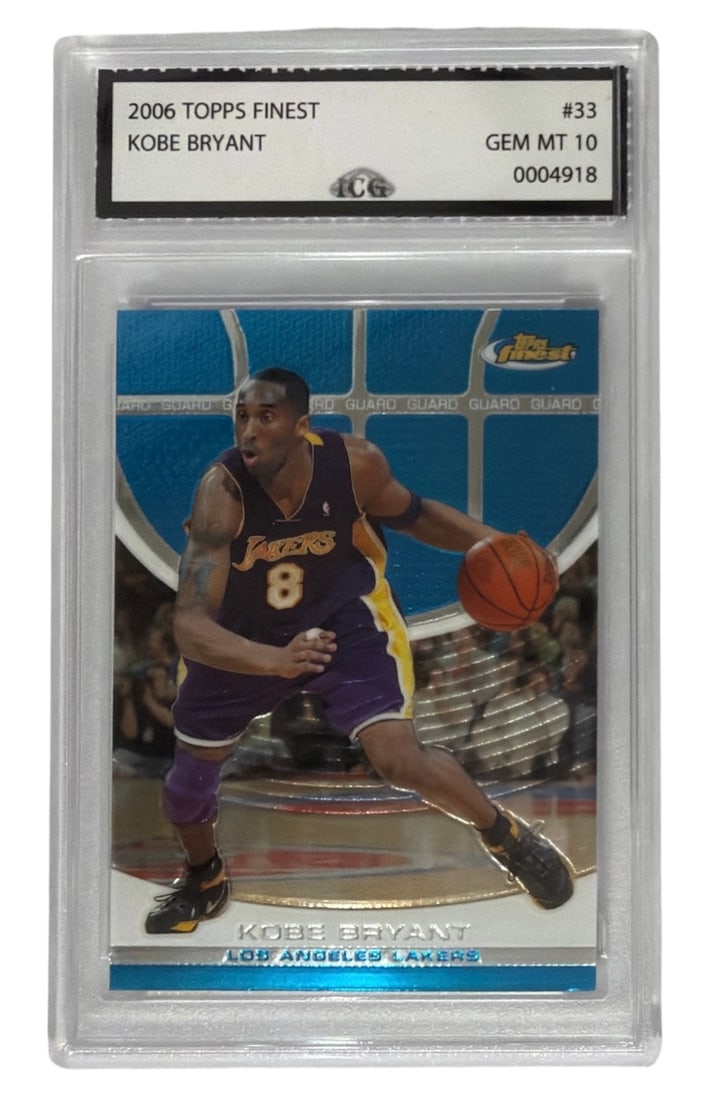 2006 Topps Finest Kobe Bryant | No. 33 | Graded 10 (1 of 2)