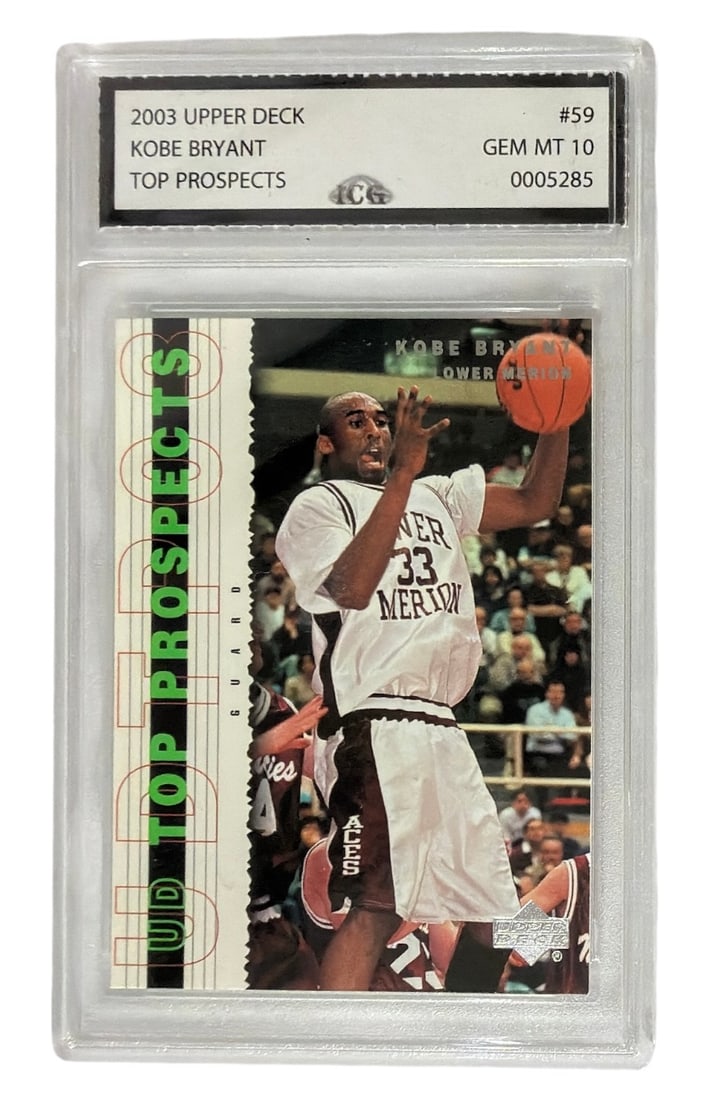 2003 Upper Deck Top Prospects Kobe Bryant | No. 59 | Graded 10 (1 of 2)