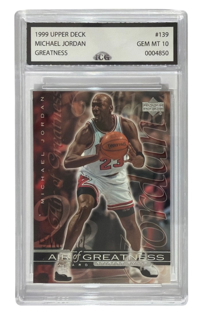 1999 Upper Deck Air of Greatness Michael Jordan | No. 139 | Graded 10 (1 of 2)