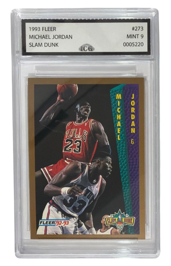 1993 Fleer Slam Dunk Michael Jordan | No. 273 | Graded 9 (1 of 2)