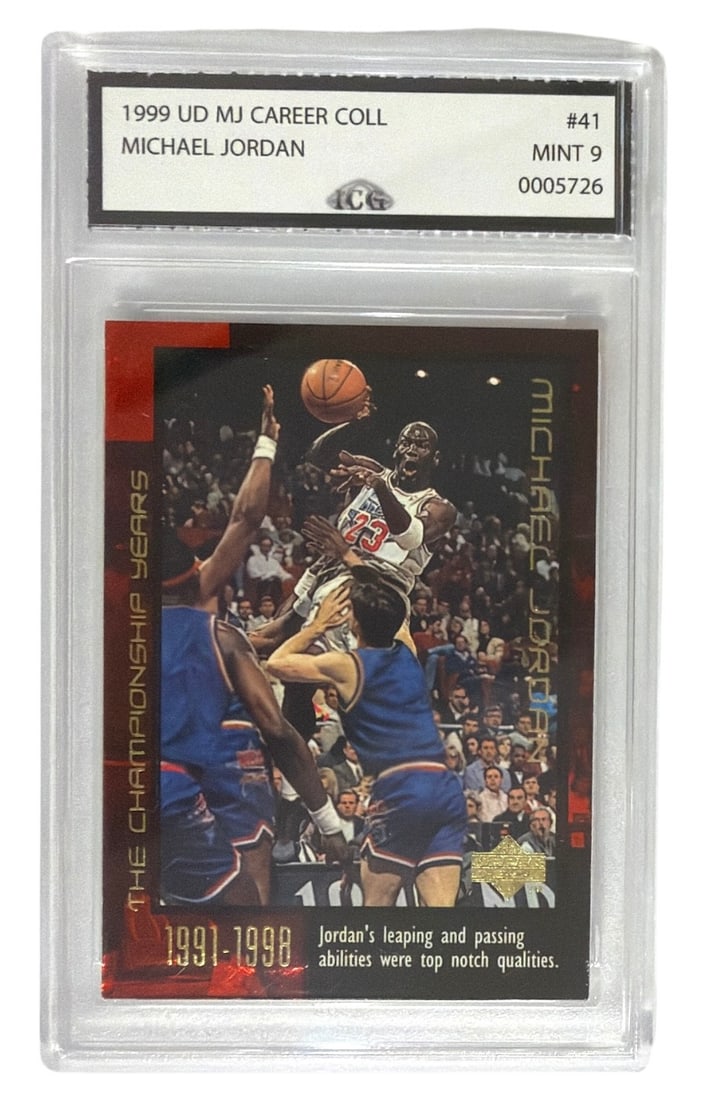 1999 UD MJ Career Coll. Michael Jordan | No. 41 | Graded 9: 1999 UD MJ Career Coll. Michael Jordan | No. 41 | Graded 9