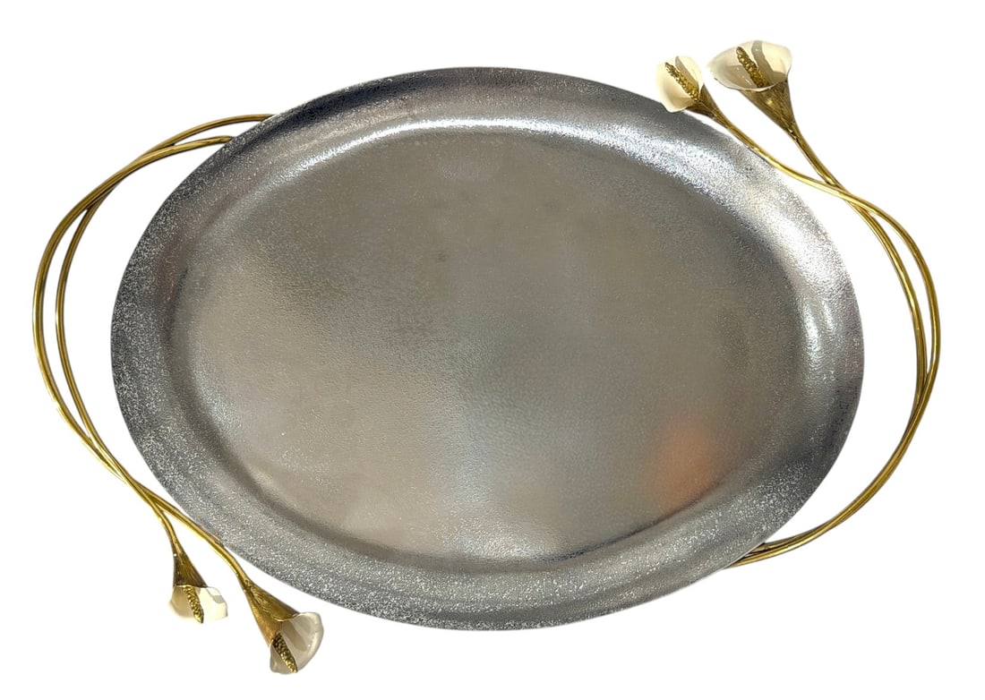 Michael Aram Calla Lily Oval Tray: Michael Aram Calla Lily Oval Tray